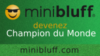 Mallaury joue au Minibluff